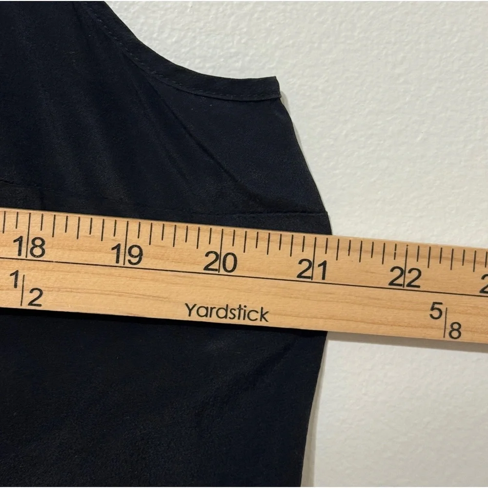 Lilly Pulitzer Silk Tank Top Size XL in Onyx Black - Picture 5 of 7